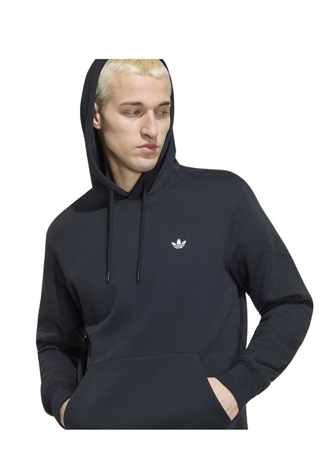 Adidas Trefoil Essentials Fleece Hoodie Rich Black Men ADIDAS ORIGINALS | Sweatshirts | KS8920-